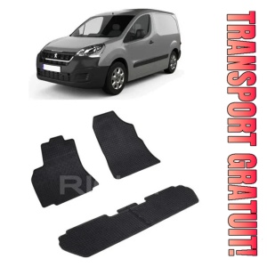 Peugeot Partner II, Van, fabricat din 2008 - 08.2018, 5 Locuri, Packet Child, set covorase auto dedicate, din cauciuc 100% Premium
