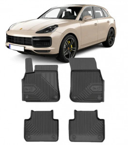 Porsche Cayenne III Din 11.2017 - Prezent, Suv , Set Covorase Auto Tip Tavita Premium 3D, din cauciuc accesorii pentru autoturismul tau - masina v168652