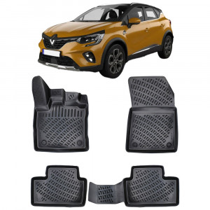 Renault Captur 2019- Set Covorase Auto Cauciuc Premium Umbrella accesorii pentru autoturismul tau - masina v149556