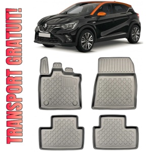 Renault Captur Set covorase auto tip tavita compatibile Renault Captur II E-Tech PHEV fabricatie 06.2020 - prezent, caroserie suv