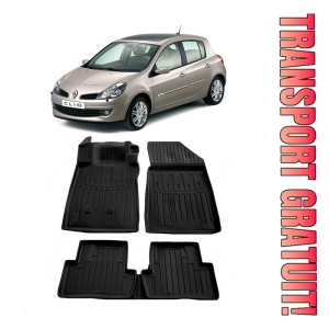 Renault Clio III (2005-2012) Set covorase auto cauciuc G.Modern Line 3D