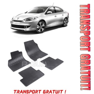 Renault Fluence, Sedan, fabricat din 2009 - Prezent, set covorase auto dedicate, din cauciuc 100% Premium - Transport Gratuit