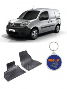 Renault Kangoo II, Van, fabricat din 2008 - Prezent, 2 Locuri, set covorase auto dedicate, din cauciuc 100% Premium accesorii pentru autoturismul tau - masina v159748