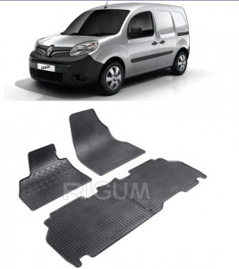 Renault Kangoo II, Van, fabricat din 2008 - Prezent, 5 Locuri, set covorase auto dedicate, din cauciuc 100% Premium accesorii pentru autoturismul tau - masina v156486