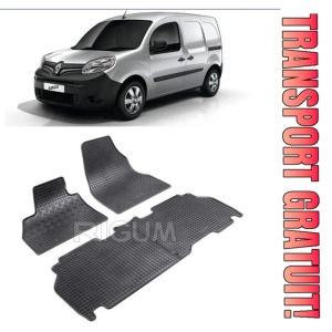 Renault Kangoo II, Van, fabricat din 2008 - Prezent, 5 Locuri, set covorase auto dedicate, din cauciuc 100% Premium