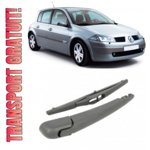Renault Megane II Brat stergator pentru luneta spate cu lamela 230 mm, compatibil cu Renault Megane II Hatchback fabricat intre 2002-2009, calitate extra