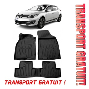 Renault Megane III (Hatchback) (2008-2015) Set covorase auto cauciuc G.Modern Line 3D transport gratuit