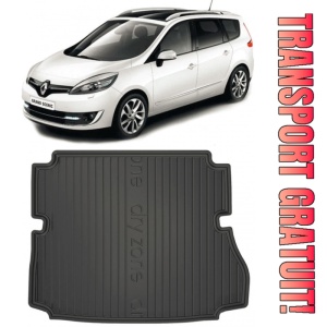 Renault Scenic Grand III din 04.2009 - 11.2016 Van 7 Locuri, Tavita Pentru Portbagaj Lux Premium Dedicata, Rand 3 Culcat *1