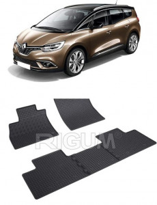 Renault Scenic IV, Van, fabricat din 12.2016 - Prezent, set covorase auto dedicate, din cauciuc 100% Premium accesorii pentru autoturismul tau - masina v155172