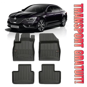 Renault Talisman, Sedan, Din 01.2016 - Prezent , Set Covorase Auto Tip Tavita Premium 3D, din cauciuc