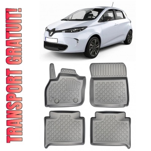 Renault Zoe, Hatchback, Din 12.2012 - 05.2019 , Set Covorase Auto Tip Tavita Premium 3D, din cauciuc