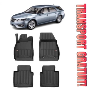 Saab 9-5 Din 07.2010 - 12.2011, Combi , Set Covorase Auto Tip Tavita Premium 3D, din cauciuc