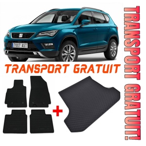 Seat Ateca din 09.2016 - Prezent Suv *2 , Set Covorase + tavita portbagaj auto