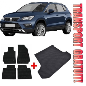 Seat Ateca din 09.2016 - Prezent Suv 4X2 *1, Set Covorase + tavita portbagaj auto