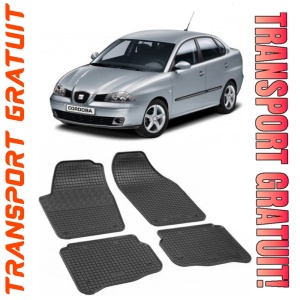 Seat Cordoba II, Sedan, fabricat din 2002 - 2009, set covorase auto dedicate, din cauciuc 100% Premium
