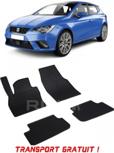 Seat Ibiza V, Hatchback, fabricat din 06.2017 - Prezent, 6F/Kj1, set covorase auto dedicate, din cauciuc 100% Premium - Transport Gratuit accesorii pentru autoturismul tau - masina v38007