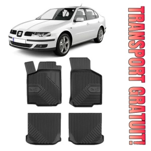 Seat Leon 1M Din 1999 - 2005, Hatchback , Set Covorase Auto Tip Tavita Premium 3D, din cauciuc