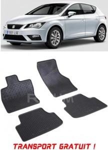 Seat Leon E-Hybrid, Hatchback, fabricat din 2020 - Prezent, set covorase auto dedicate, din cauciuc 100% Premium - Transport Gratuit accesorii pentru autoturismul tau - masina v38001