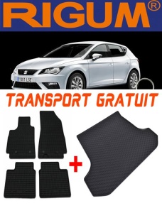 Seat Leon III 5F din 11.2012 - 02.2020 Combi Portbagaj Inferior *2, Set Covorase + tavita portbagaj auto accesorii pentru autoturismul tau - masina v1688