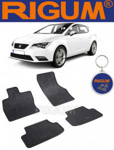 Seat Leon III 5F, Hatchback, fabricat din 11.2012 - 02.2020, set covorase auto dedicate, din cauciuc 100% Premium accesorii pentru autoturismul tau - masina v160514