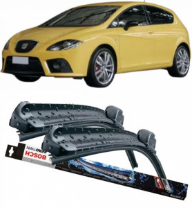 Seat Leon Set 2 stergatoare parbriz Bosch Bosch Aerotwin 65 cm/65 cm compatibile cu Seat Leon (1P1) din 2005-2013 (65 cm / 65 cm) accesorii pentru autoturismul tau - masina v121627