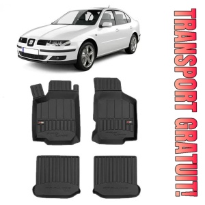 Seat Toledo II, Sedan, Din 1999 - 2004 , Set Covorase Auto Tip Tavita Premium 3D, din cauciuc