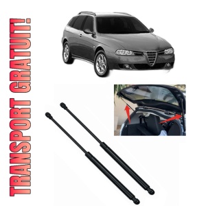 Set 2 amortizoare portbagaj haion ALFA ROMEO 156 Sportwagon (932_) din 1997-2006, 2 bucati, KROSNO, 4 stickere auto ALFA ROMEO