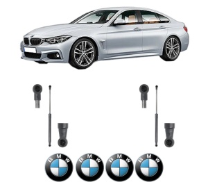 Set 2 amortizoare portbagaj haion BMW Seria 4 Gran Coupe (F36) din 2014-2020, 2 bucati, KROSNO, 4 stickere auto BMW Seria v1111