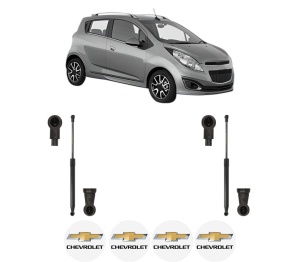 Set 2 amortizoare portbagaj haion CHEVROLET SPARK (M300) din 2010-2010, 2 bucati, KROSNO, 4 stickere auto CHEVROLET v1531