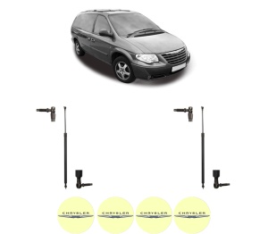 Set 2 amortizoare portbagaj haion CHRYSLER GRAND VOYAGER / VOYAGER IV (RG, RS) din 2000-2008, 2 bucati, MAGNUM TECHNOLOGY, 4 stickere auto CHRYSLER v4231