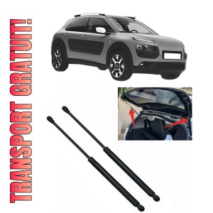 Set 2 amortizoare portbagaj haion CITROEN C4 CACTUS din 2014-2018, 2 bucati, KROSNO, 4 stickere auto CITROEN