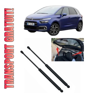 Set 2 amortizoare portbagaj haion CITROEN C4 PICASSO II din 2013-2018, 2 bucati, MAGNUM TECHNOLOGY, 4 stickere auto CITROEN