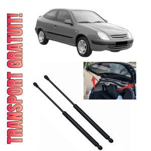 Set 2 amortizoare portbagaj haion CITROEN XSARA Coupe (N0) din 1998-2005, 2 bucati, MAGNUM TECHNOLOGY, 4 stickere auto CITROEN