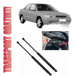 Set 2 amortizoare portbagaj haion DAEWOO NUBIRA Saloon (J100) din 1997-2000, 2 bucati, KROSNO, 4 stickere auto DAEWOO