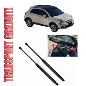 Set 2 amortizoare portbagaj haion FIAT 500X (334_) din 2014-2020, 2 bucati, KROSNO, 4 stickere auto FIAT