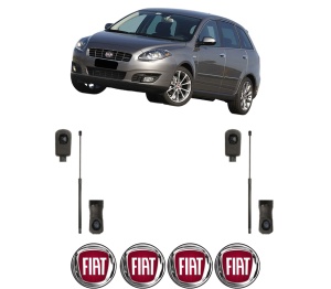 Set 2 amortizoare portbagaj haion FIAT CROMA (194_) din 2005-2011, 2 bucati, MAGNUM TECHNOLOGY, 4 stickere auto FIAT v4476