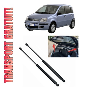 Set 2 amortizoare portbagaj haion FIAT PANDA (169_) din 2003-2013, 2 bucati, MAGNUM TECHNOLOGY, 4 stickere auto FIAT