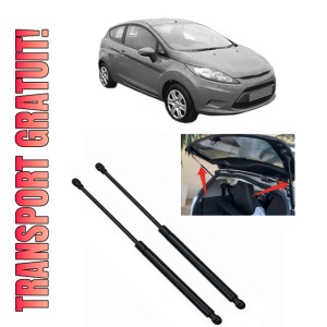 Set 2 amortizoare portbagaj haion FORD FIESTA VI (CB1, CCN) din 2008-2018, 2 bucati, KROSNO, 4 stickere auto FORD