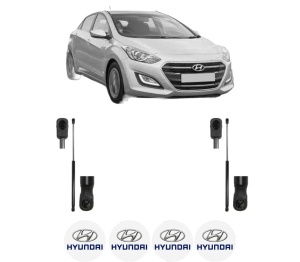Set 2 amortizoare portbagaj haion HYUNDAI i30 Hatchback Van (GDE) din 2015-2017, 2 bucati, MAGNUM TECHNOLOGY, 4 stickere auto HYUNDAI v6211