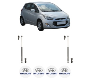Set 2 amortizoare portbagaj haion HYUNDAI ix20 (JC) din 2010-2019, 2 bucati, KROSNO, 4 stickere auto HYUNDAI v1896