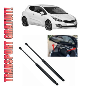 Set 2 amortizoare portbagaj haion KIA PRO CEE'D (JD) din 2013-2018, 2 bucati, KROSNO, 4 stickere auto KIA