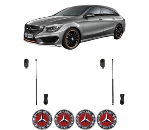 Set 2 amortizoare portbagaj haion MERCEDES-BENZ CLA Shooting Brake (X117) din 2015-2019, 2 bucati, KROSNO, 4 stickere auto MERCEDES-BENZ v811