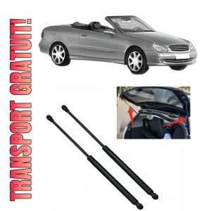 Set 2 amortizoare portbagaj haion MERCEDES-BENZ CLK Convertible (A209) din 2002-2010, 2 bucati, KROSNO, 4 stickere auto MERCEDES-BENZ