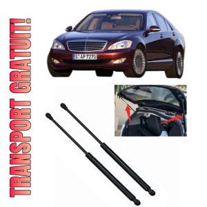 Set 2 amortizoare portbagaj haion MERCEDES-BENZ S-CLASS (W221, V221) din 2005-2013, 2 bucati, KROSNO, 4 stickere auto MERCEDES-BENZ