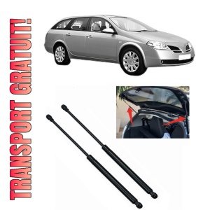 Set 2 amortizoare portbagaj haion NISSAN PRIMERA Estate (WP12) din 2001-2007, 2 bucati, KROSNO, 4 stickere auto NISSAN