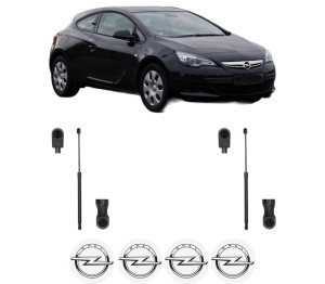 Set 2 amortizoare portbagaj haion OPEL ASTRA J GTC din 2011-2018, 2 bucati, KROSNO, 4 stickere auto OPEL v2011