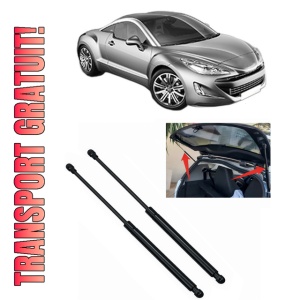 Set 2 amortizoare portbagaj haion PEUGEOT RCZ din 2010-2015, 2 bucati, MAGNUM TECHNOLOGY, 4 stickere auto PEUGEOT