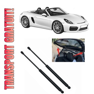 Set 2 amortizoare portbagaj haion PORSCHE CAYMAN (981) din 2013-2016, 2 bucati, KROSNO, 4 stickere auto PORSCHE