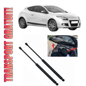 Set 2 amortizoare portbagaj haion RENAULT MEGANE III Coupe (DZ0/1_) din 2008-2015, 2 bucati, KROSNO, 4 stickere auto RENAULT