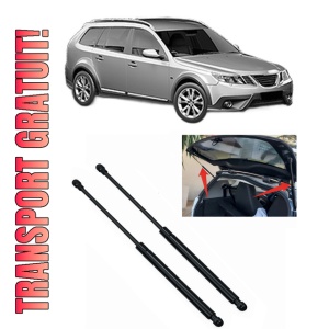 Set 2 amortizoare portbagaj haion SAAB 9-3X (YS3) din 2009-2015, 2 bucati, KROSNO, 4 stickere auto SAAB